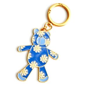 NWT VERA BRADLEY Vintage Floral Bear Keychain/Bag Charm